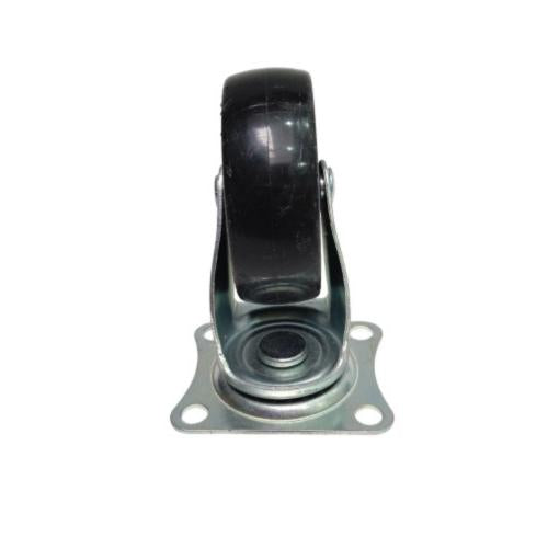 2 1/2 IN / TM Roda Hidup Trolly Non Rem Plat Nylon Hitam