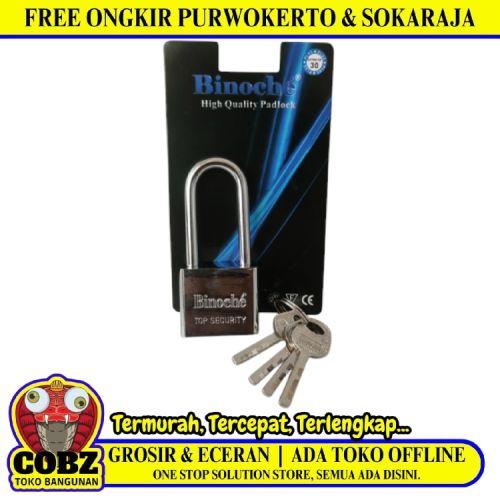 30 MM / BINOCHE  Gembok Pintu Pagar Padlock Anti Maling Leher Panjang