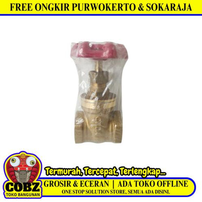 1/2 IN / ONDA Stop Kran Drat Dalam Ball Valve Putar Kuningan