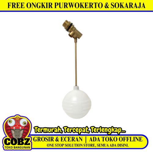 1 IN / ONDA F28 Floating Valve Pelampung Bola Air Torrent Kuningan Set