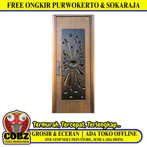5 CM x 90 CM x 230 CM / FORTRESS GLX 90.02 SINGLE DOOR Pintu Kamar Mandi Baja Set