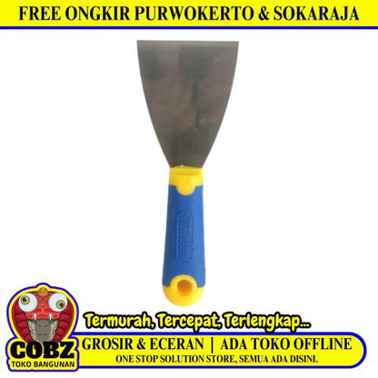 3 INCH / FREDER Sekrap Kape Scrapper Cat Perata Acian Gagang Bahan