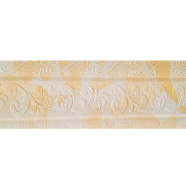 8 MM x 8 CM x 115 CM / COBZ LIST-B83H Wallpaper Foam Sticker Corak Kuning Putih Lembar