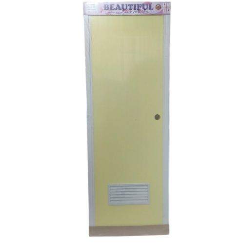 9.4 CM x 70 CM x 194 CM / TM Pintu Kamar Mandi PVC Cream Set