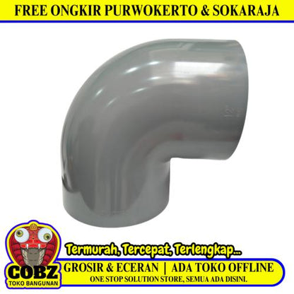 12 IN / RUCIKA D-DL Elbow Knee Keni L Sambungan Fitting Pipa PVC