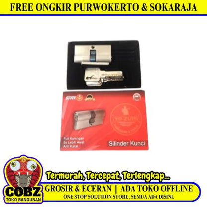 YOZURI Silinder Anak Kunci Pintu Cylinder Lock Besar + 4 Kunci Set