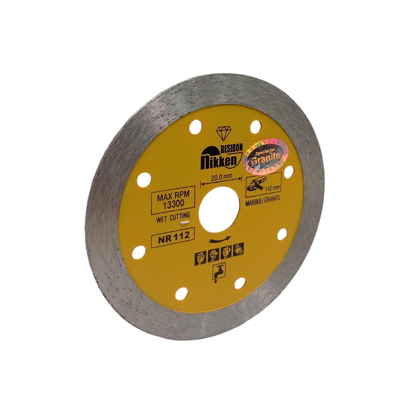 4 IN / NIKKEN Wet Mata Gerinda Potong Keramik Diamond Cutting Wheel