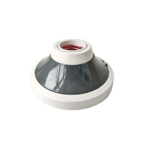 DEXTA Fitting Tempat Lampu Plafon Atap Tempel Bulat Besar Abu - Abu