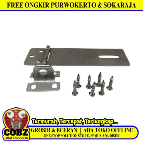 4 IN / NAIX Overpal Tempat Gembok Cantel Kunci Pintu