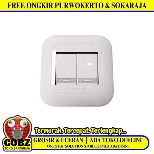 PANASONIC Saklar Ganda Double Seri 2 Gang Tanam IB Inbow Putih