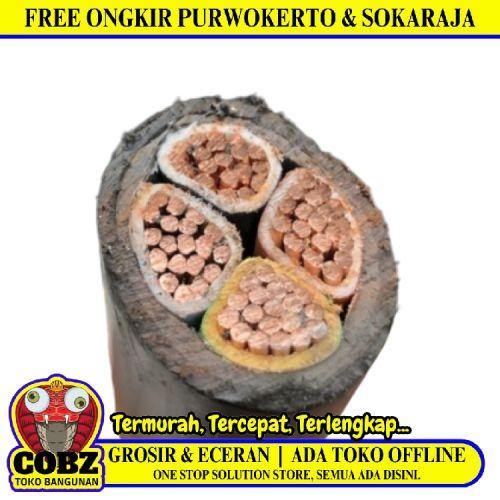 4 INTI x 50 MM / ETERNA NYY Tunggal Kabel Tembaga SNI Hitam Meter