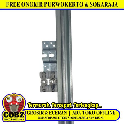 180 CM / EASTGUARD J3 Rel Pintu Geser Sliding Door + Roda Set