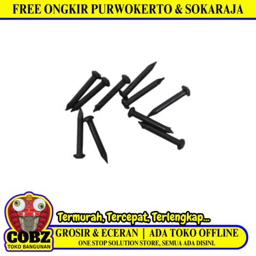 20 MM / TM Paku Beton Tembok Dinding Hitam Ecer Biji
