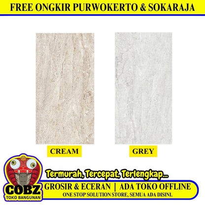 30 CM x 60 CM / PLATINUM TANGO Keramik Dinding Kamar Mandi Glossy Dus