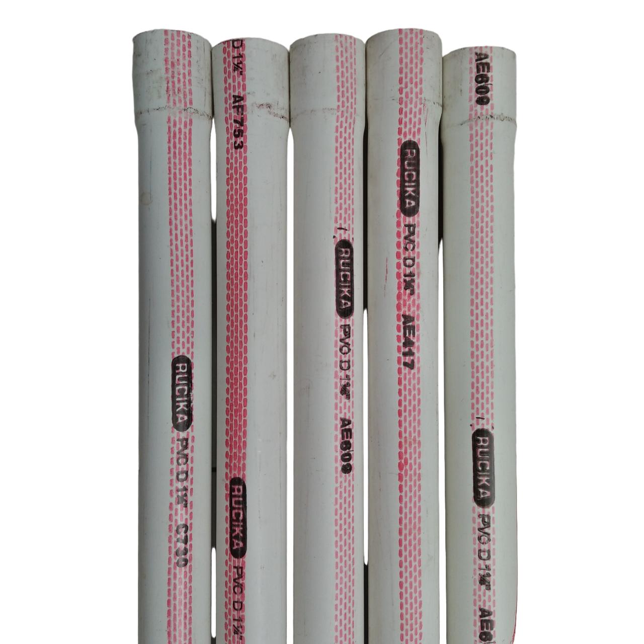 1 1/4 IN / RUCIKA D Lis Merah Pipa Pralon Paralon PVC Putih Meter