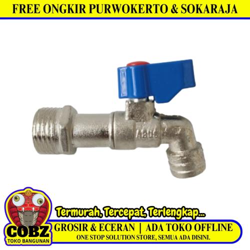 1/2 INCH / ABUS Kran Air Tembok Taman Bola Ball Valve Stainless