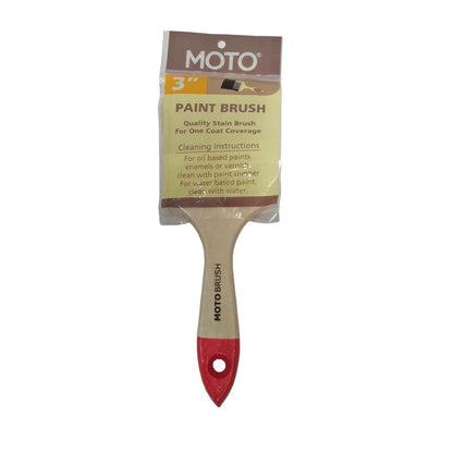 3 IN / MOTO Kuas Cat Tembok Kayu Besi Air Acyrlic Paint Brush