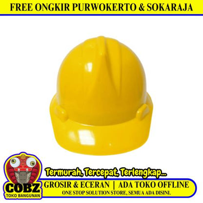 ALB Helm Proyek Tukang Safety Pelindung Keselamatan Kepala Kuning