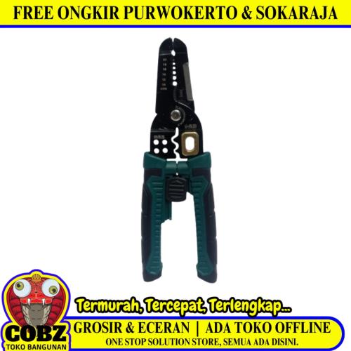 7 1/2 IN / COBZ 02 Tang Crimping Kupas Potong Kulit Kabel Skun Ratchet