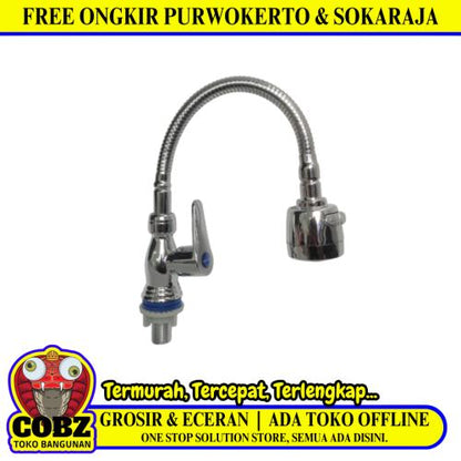 1/2 IN / ONDA Kran Angsa Fleksibel Sink BCP Wastafel Stainless