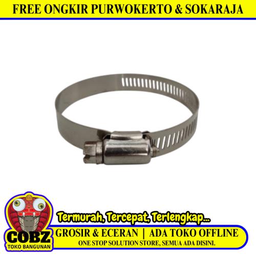 2 IN / TM Klem Selang Air Gas LPG Regulator Hose Clamp Stainless