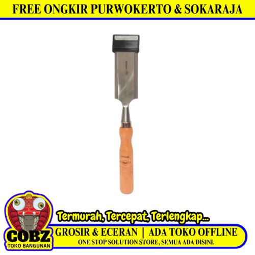 1 1/2 IN / BISON Tatah Alat Pahat Ukir Bobok Kayu Gagang Kayu