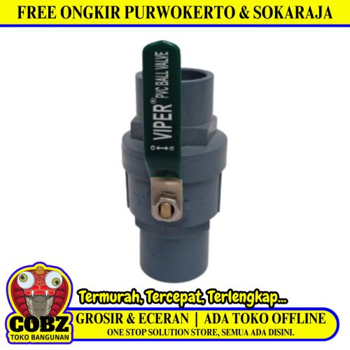 1 IN / VIPER Stop Kran Polos Ball Valve PVC Plastik Pcs