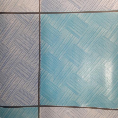 120 CM x 15 M / NANYA CKA 001 815 Karpet Perlak Lantai Meja Vinyl PVC Biru Roll