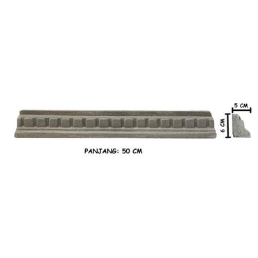 50 CM / BL PIANO List Profil Beton Lisplang Tempel Plafon Tembok GRC Biji