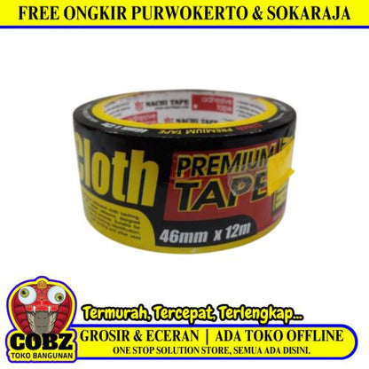46 MM / NACHI Isolasi Selotip Lakban Stationary Tape Hitam