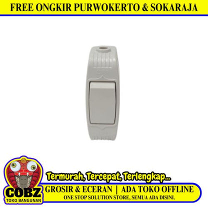 LIGHTHOUSE Saklar Gantung Single Switch Kabel ON OFF PVC Putih