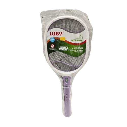 LUBY L-3835A Mosquito Swatter Raket Nyamuk Cas Rechargeable Kabel
