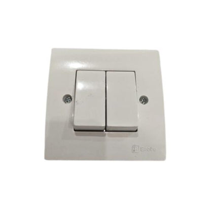 BROCO NG NEURAY Saklar Ganda Double Seri 2 Gang Tanam IB Inbow Putih