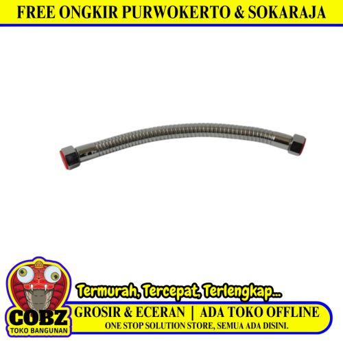 1/2 IN X 30 CM / MAGNUM Selang Fleksibel Sink Hose Kloset Spiral Stainless