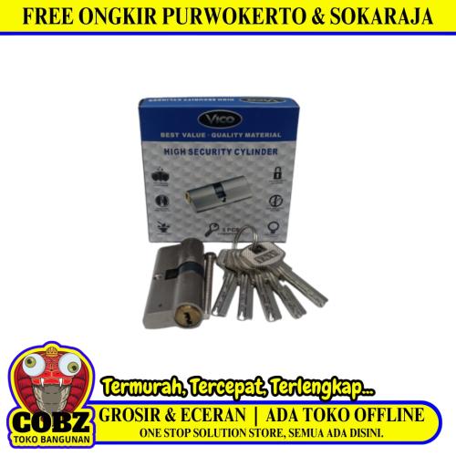 VICO Silinder Anak Kunci Pintu Cylinder Lock Kecil + 5 Kunci Set