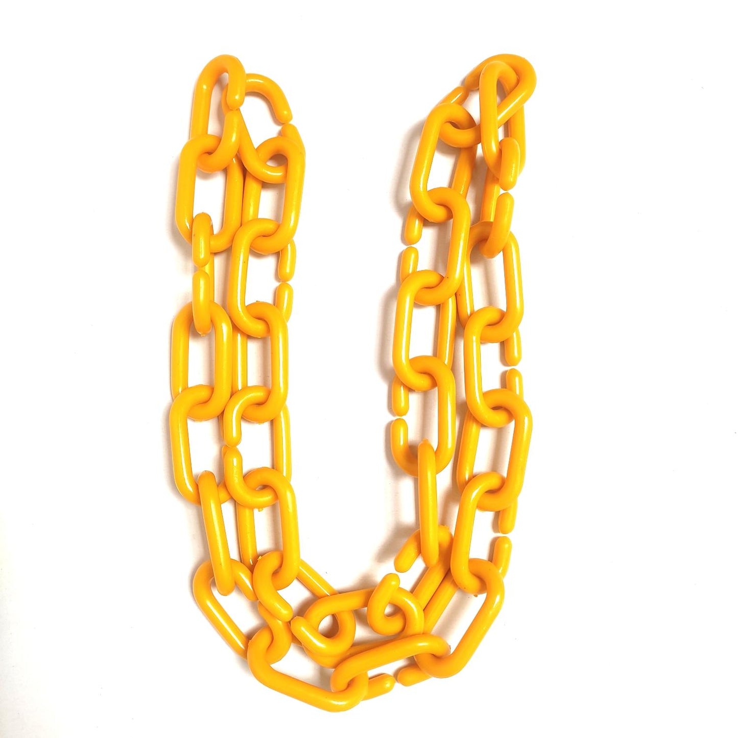 1/4 IN / TM Rantai Plastik PVC Talang Motor Anjing 6 MM Kuning Meter