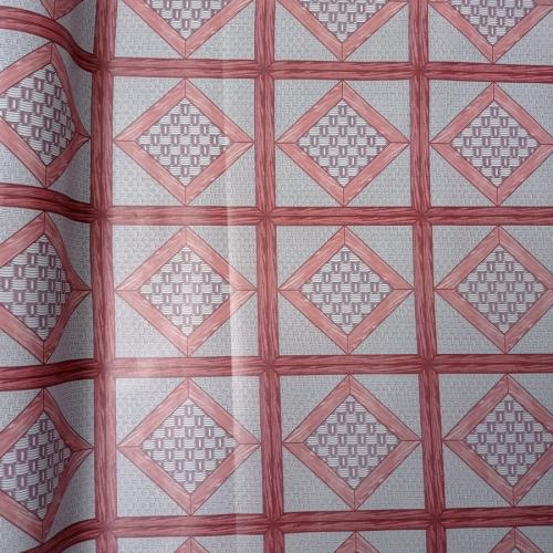 120 CM / TM Karpet Perlak Lantai Meja Vinyl PVC Red Meter