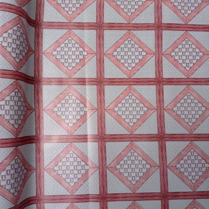 120 CM / TM Karpet Perlak Lantai Meja Vinyl PVC Red Meter