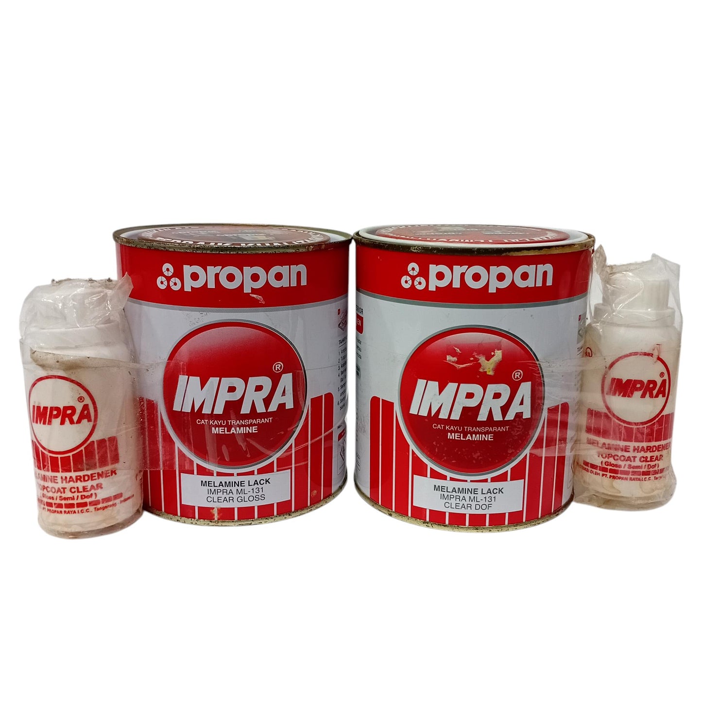 1 KG / IMPRA MELAMINE LACK Cat Vernis Kayu Wood Stain Oil Based Paint Kaleng