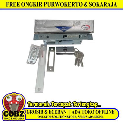 MICO 41055 Slot Body Kunci Pintu Geser Aluminium Sliding Door Set