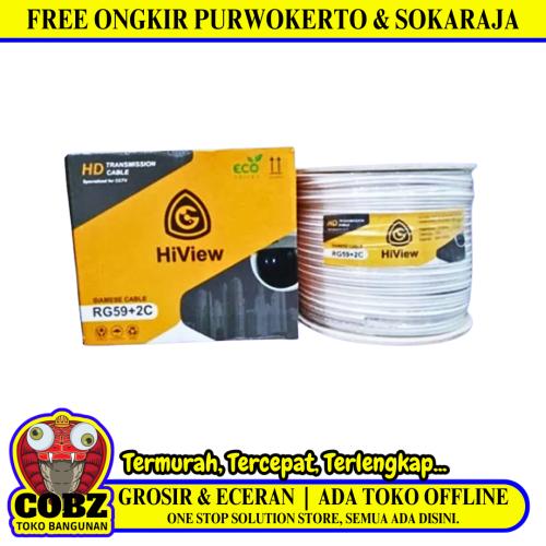 300 M / HI VIEW Kabel Power Coaxial CCTV Roll