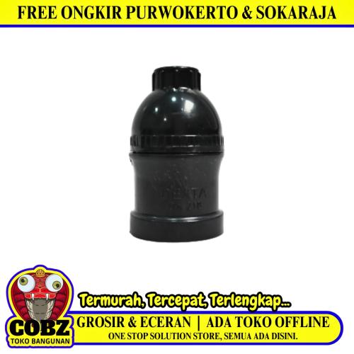 DEXTA Fitting Lampu Gantung Taman Outdoor Jalan Hitam