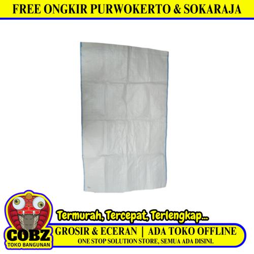 90 CM x 55 CM / COBZ Karung Kandi Plastik PVC Putih Kapasitas 50 KG