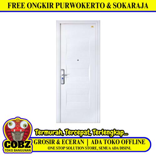5 CM x 90 CM x 230 CM / FORTRESS PRIME 90.01 SINGLE Pintu Baja White Set