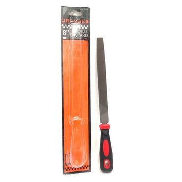 8 IN / ORANGE Kikir Besi Asah Needle Files Kotak Gagang Karet