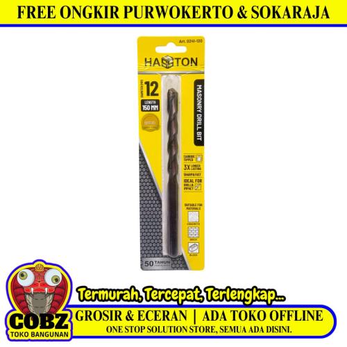12 MM / HASTON  Masonry Drill Bits Mata Bor Beton Tembok Dinding