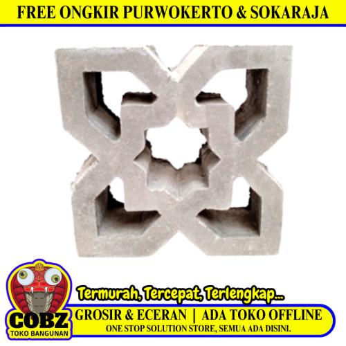 20 CM x 20 CM / BL 56 Rooster Lubang Angin Semen 1 Sisi Biji