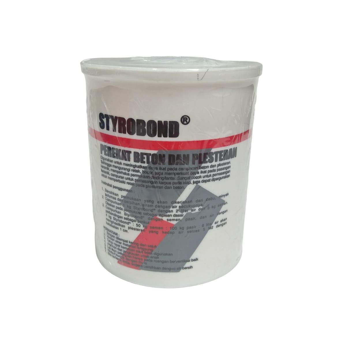 1 KG/STYROBOND Bonding Agent Lem Perekat Plesteran Beton Tembok Galon