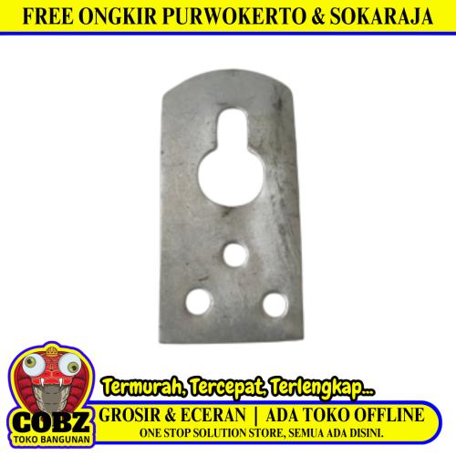 55 MM / TM Klem Kaca Gantung Figura Cermin Papan Tulis Chrome Biji