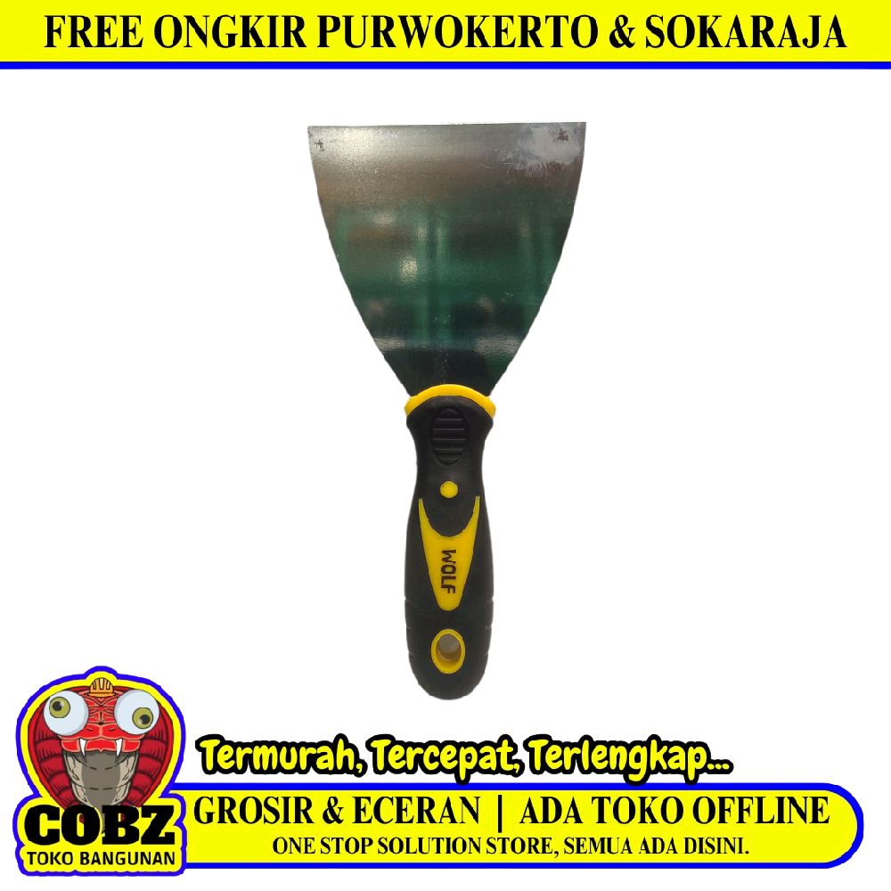 4 IN / WOLF Sekrap Kape Scrapper Cat Perata Acian Gagang Bahan